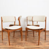 Mid-Century Danish Teak Dining Chairs by Erik Buch for O.D. Møbler, 1960s, Set of 4