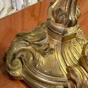 Pair of bronze candlesticks from the early 20th century in Louis XV style.