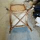 Fauteuil rotin/osier vintage