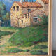 Oil on panel "Old farmhouse", High Vallespir, Provence