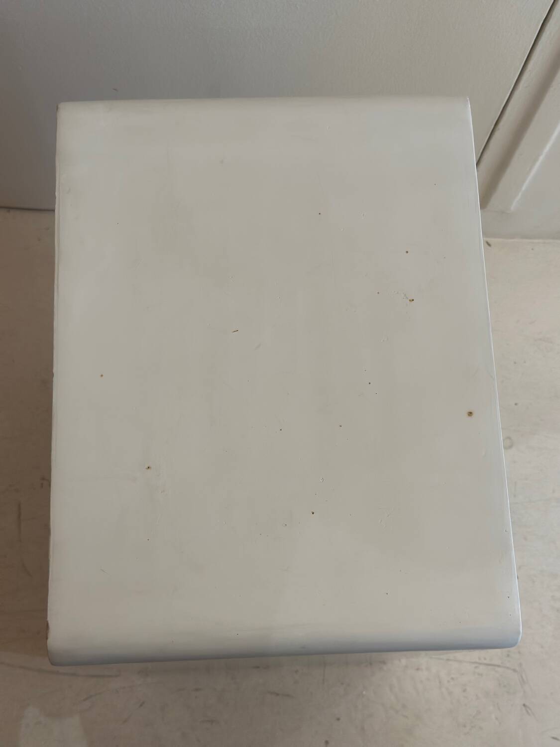 Mykonos Bali style bedside or niche side table in polished concrete