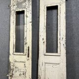From a beautiful Lyonnaise residence: superb pair of Renaissance style doors in solid wood circa 1800