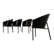 4 "Costes" chairs designed by Philippe Starck around 1985.