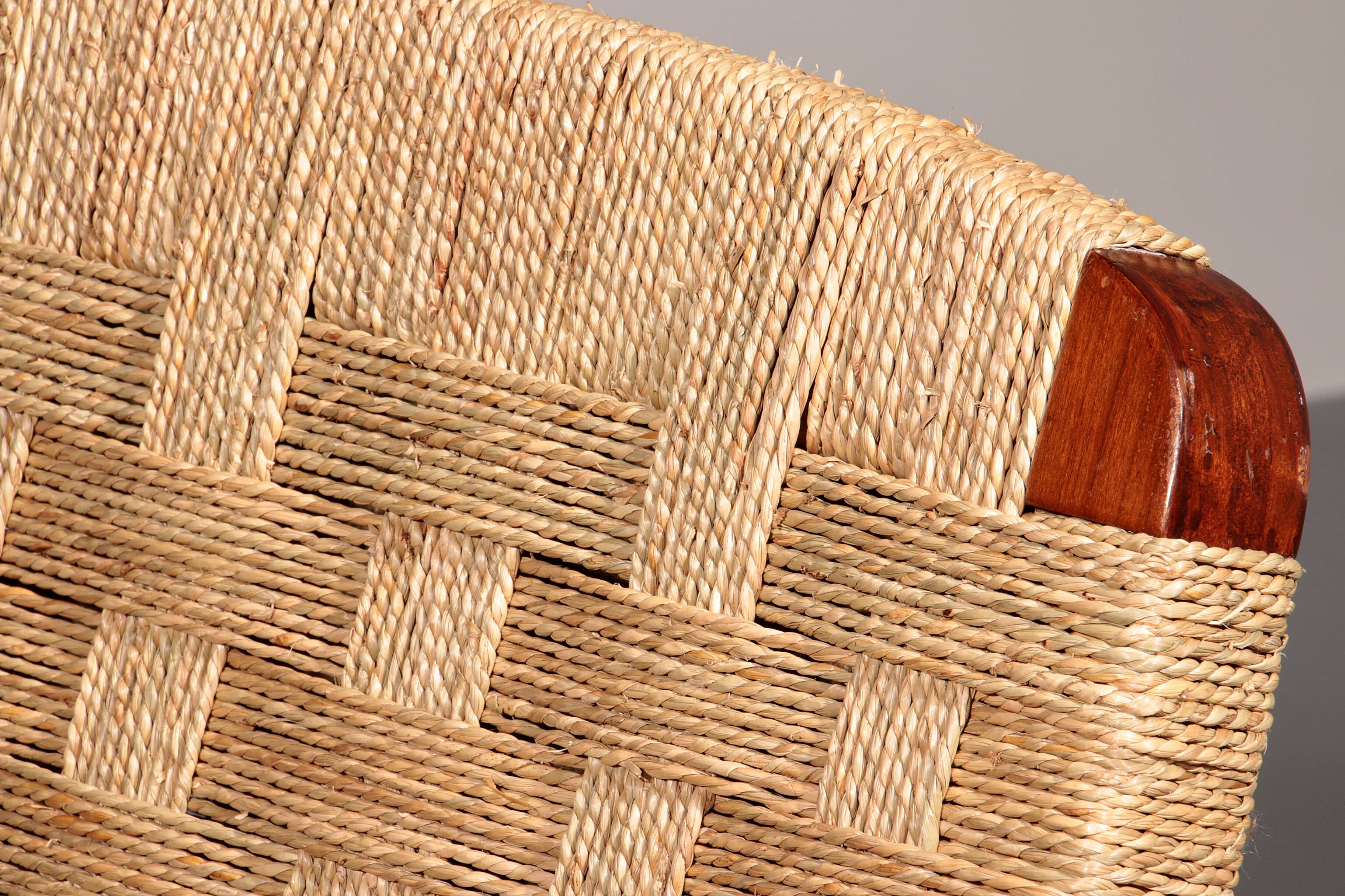 An exceptionally rare mahogany recliner crafted in Italy during the 1950s"