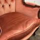 Vintage baroque armchair in old rose / single armchair