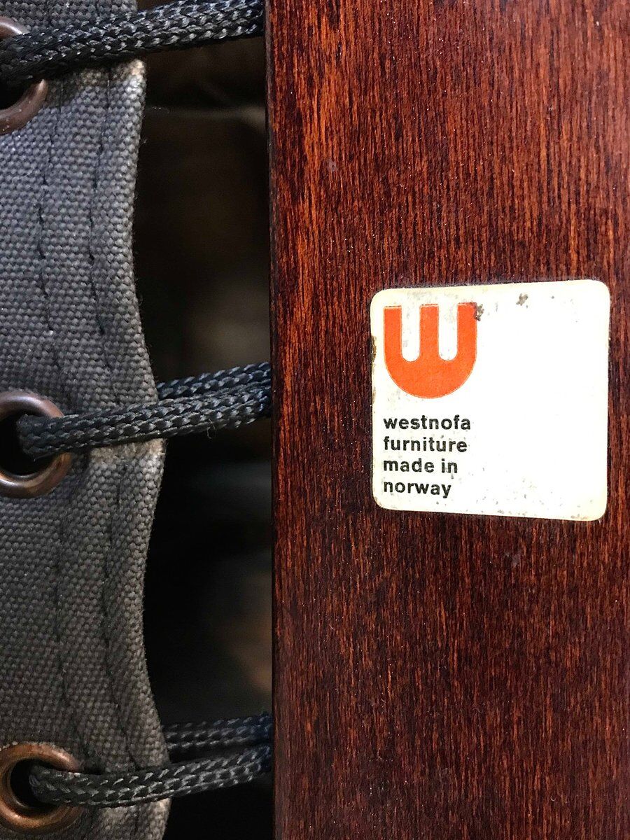 Siesta leather highback chair by Ingmar Relling for Westnofa, 1960s