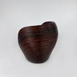 Vintage Italian Wicker Lounge Chair in the style of Gabriella Crespi, 1960s