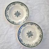 Set of 2 plates iron earth Admiral