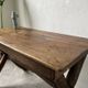Solid walnut desk, folk art, Savoy, circa 1900