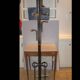 Coat rack 8 branches in metal and gilding with umbrella door and marble base canes
