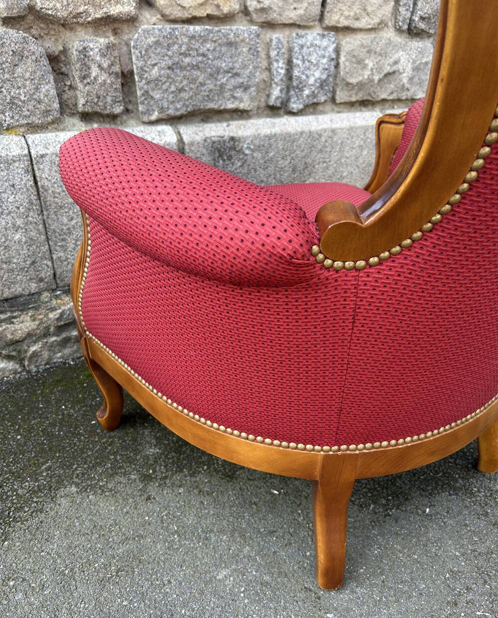 Pair of Louis Philippe style armchairs, vintage, 1960s