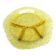 Modernist appetiser platter, yellow glass, designed by J. S. Drost, Poland, 1970s