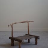Wabi Sabi Antique African Stool / Chair, Decorative Object, Early 20th Century
