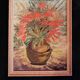 Tableau ancien représentant un bouquet de fleurs