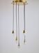 Glass and Brass Cascade Pendant Lamp by Schmidt Leuchten, 1970s
