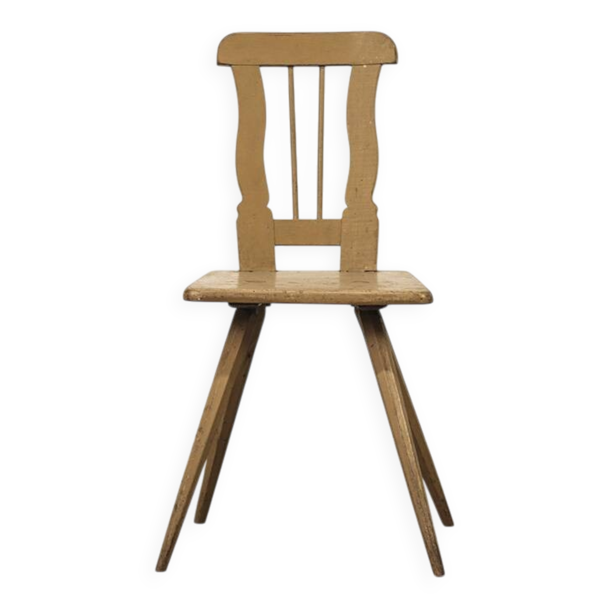 Chaise d'appoint d'art populaire primitif