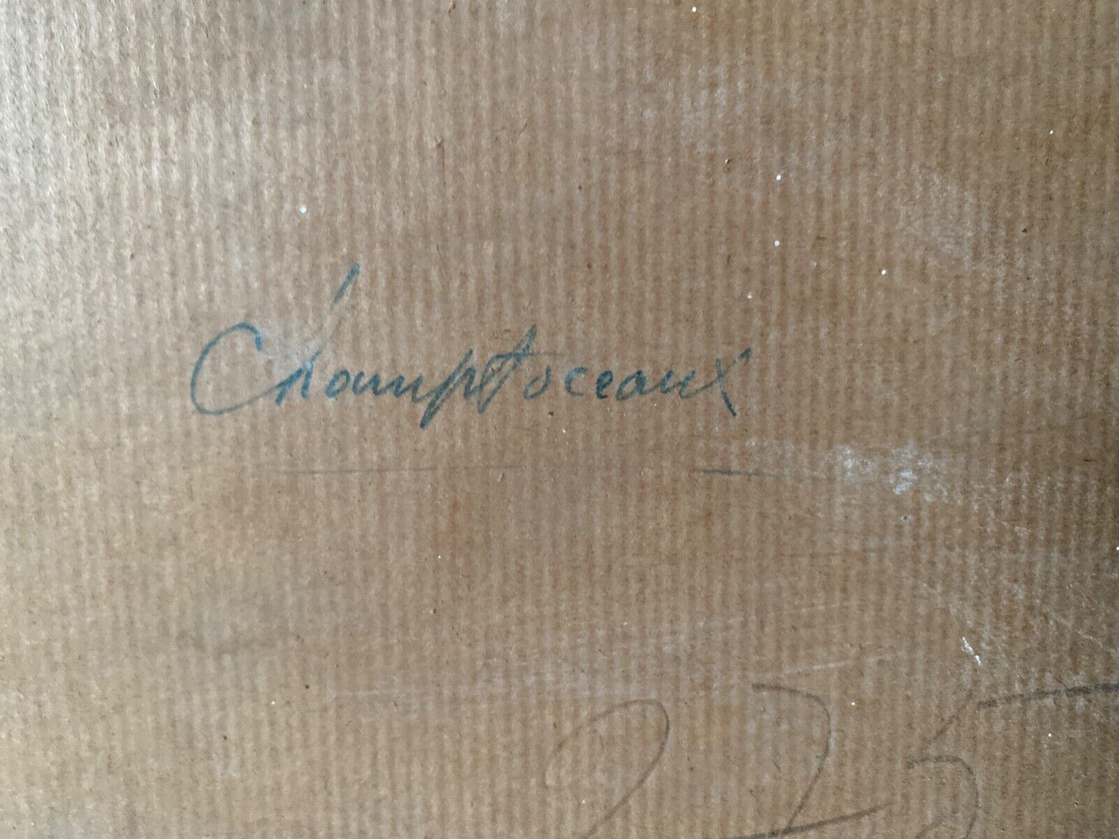 Countersigned lithograph Claude Hemeret Bouquet of blue flowers 43/175