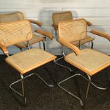 Set of 4 armchairs 1980