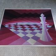 Tapisserie psychedelique, vintage 70's, patrice allart