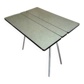 Vintage folding table light blue formica