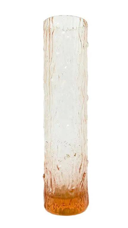 Pieniek vase, mid-century modern, pressed glass, designed by V. Hanus, Czechoslovakia, 1960s
