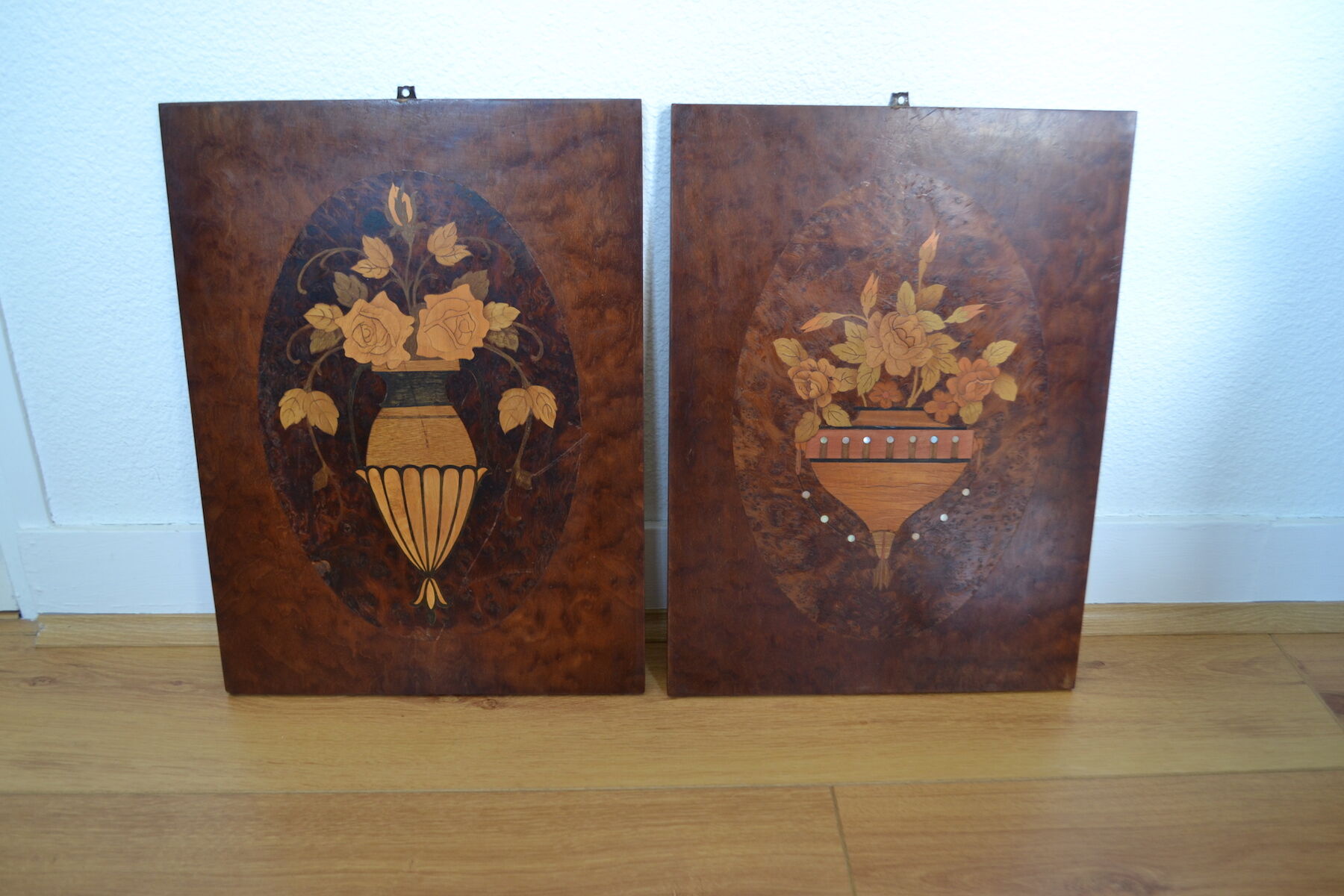 Pair of Art Deco marquetry panels - 1930 - Companion work