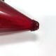 Ruby Red Murano Glass Vase with Iron Grape Vines Ascribable to Umberto Bell