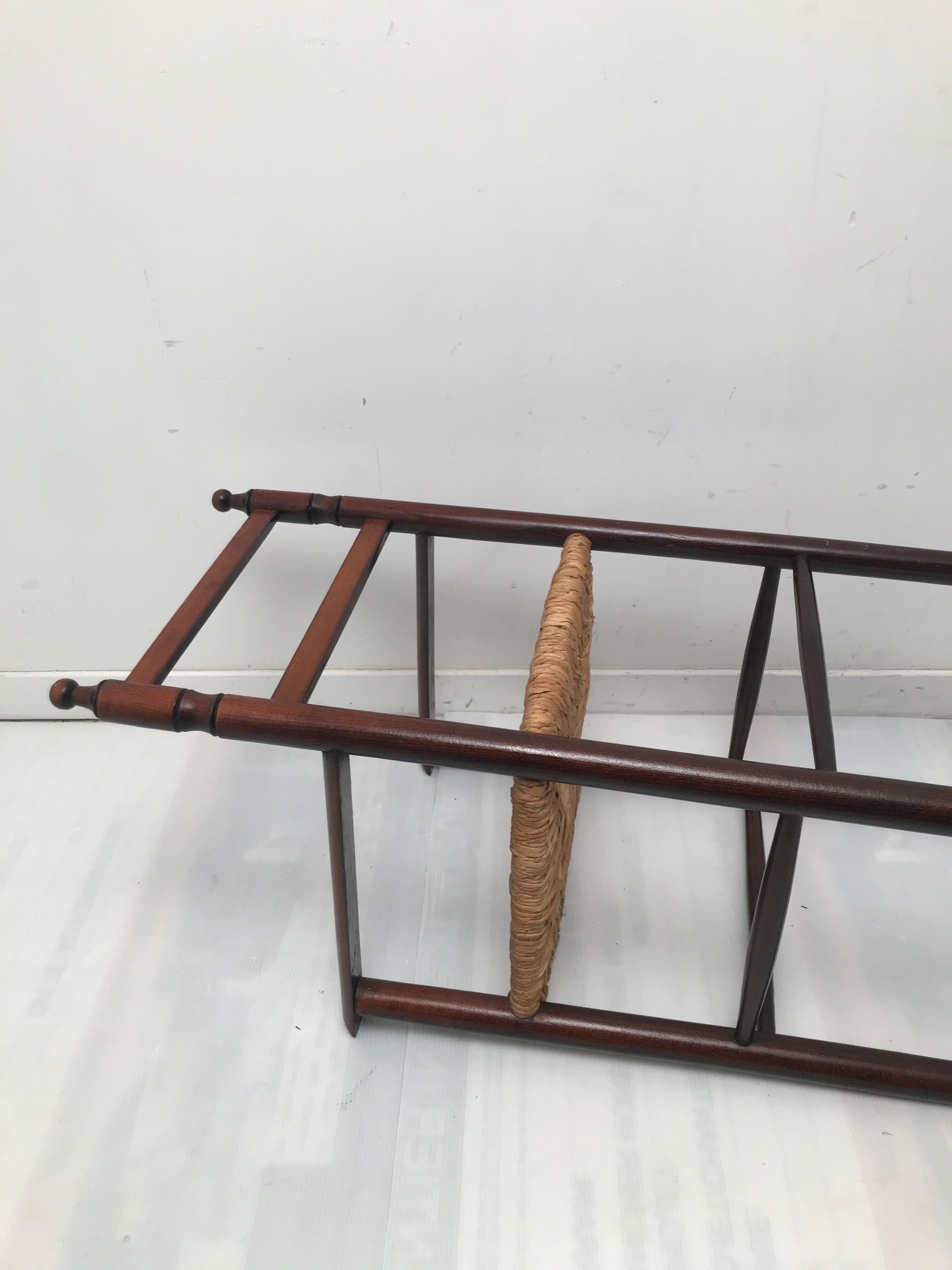 High straw chair child 50/60 years