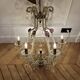 Antique crystal chandelier with pendants