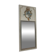 Louis XVI style mirror in patinated carved wood