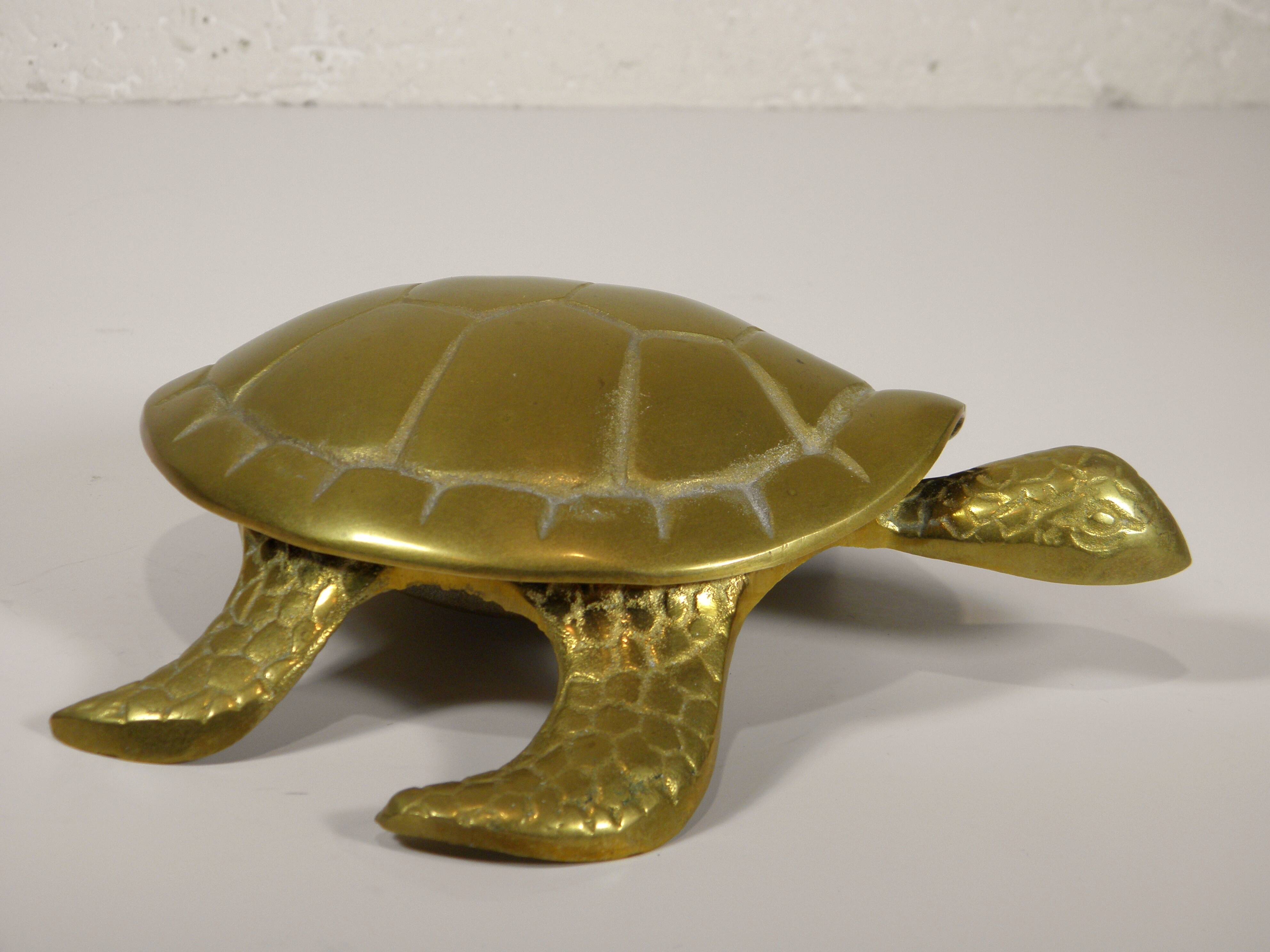 BRASS "TURTLE" POCKET TRAY