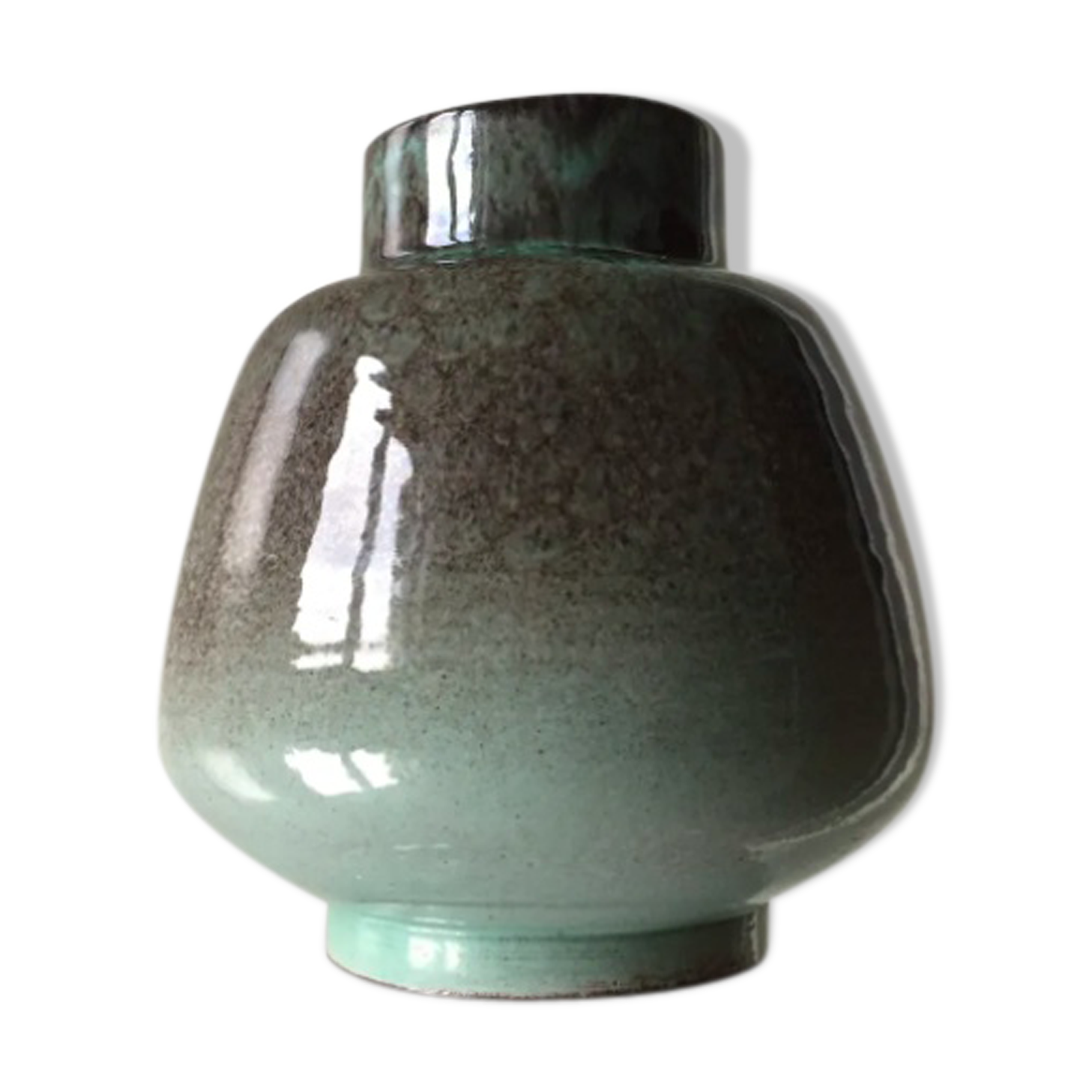 Vase scandinave en grès par Graveren Midcentury