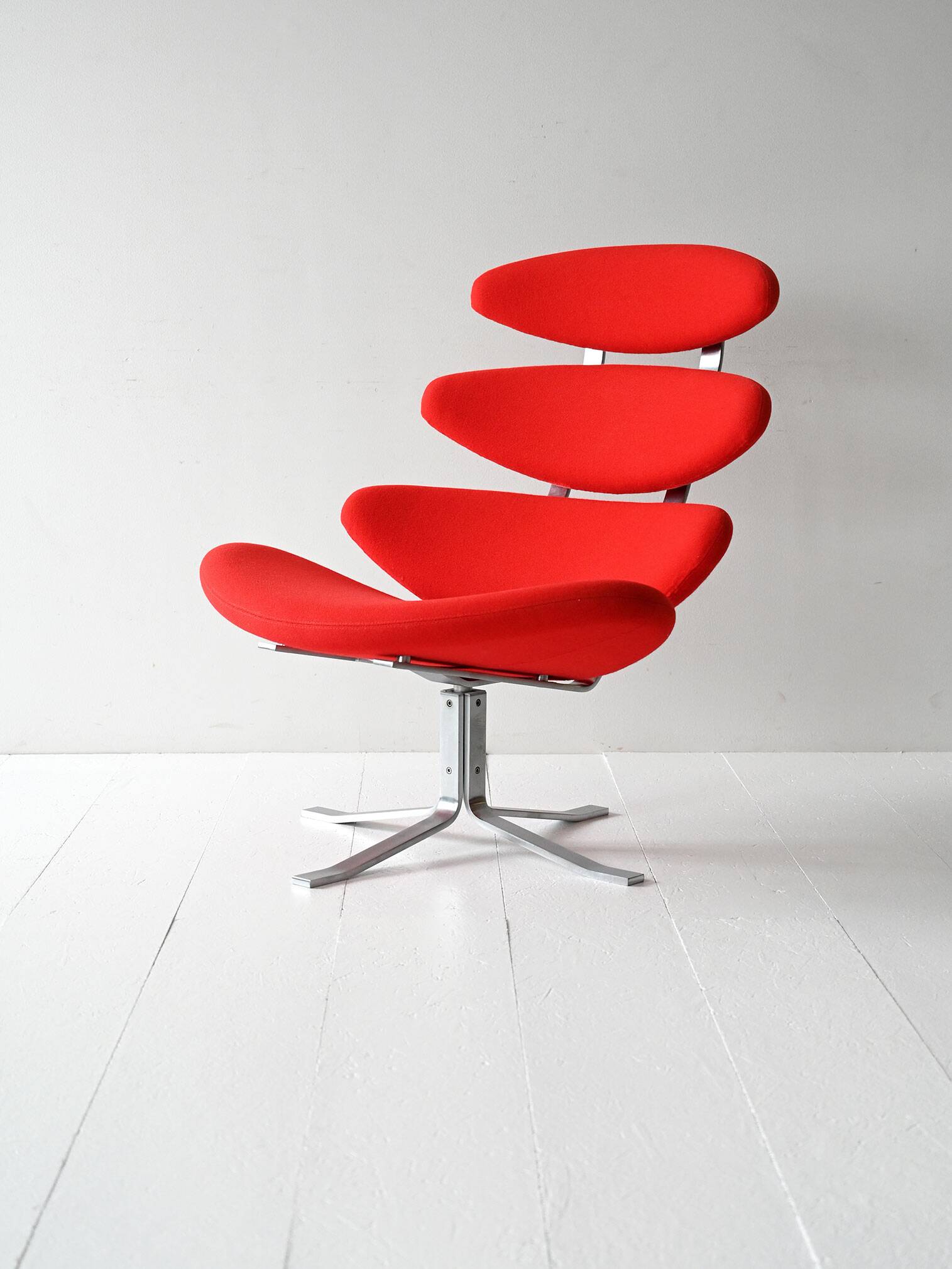 Red Corona Chair by Poul M. Volther