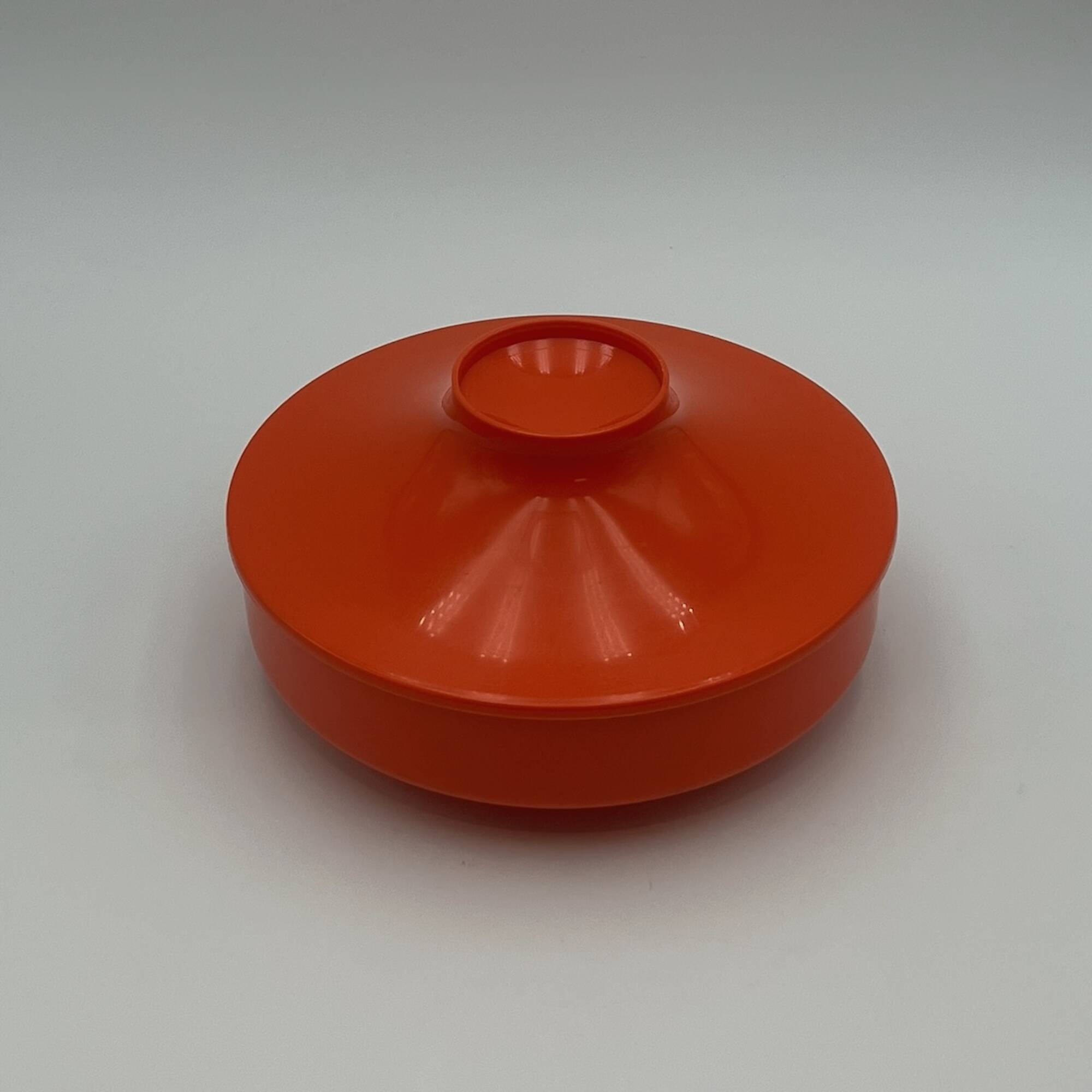 Space Age Orange UFO Jar Luigi Massoni for Guzzini, 1960s