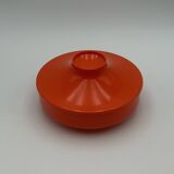 Space Age Orange UFO Jar Luigi Massoni for Guzzini, 1960s