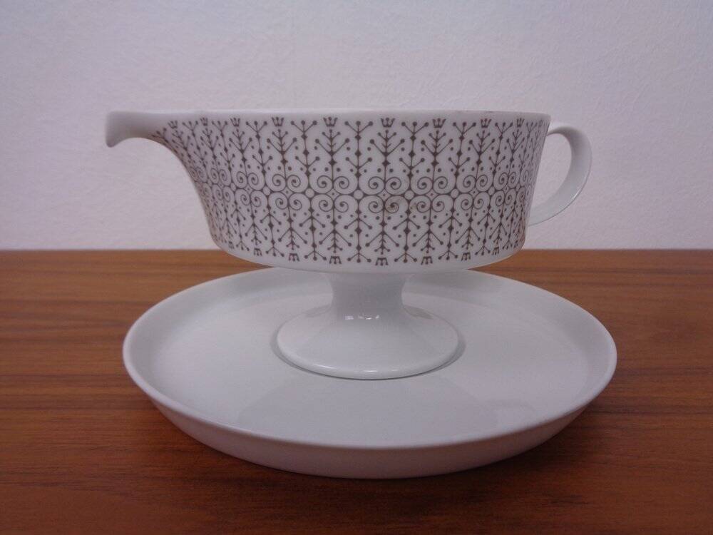 Porcelain Sauce Boat by Tapio Wirkkala for Rosenthal, 1960s