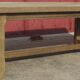 Farm table in washed oak