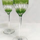 Four glasses with port, crystal. Baccarat?