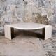 Table basse oeil en travertin, Roche Bobois, 1980s