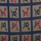 Vintage Turkish handmade rug 110x132 cm