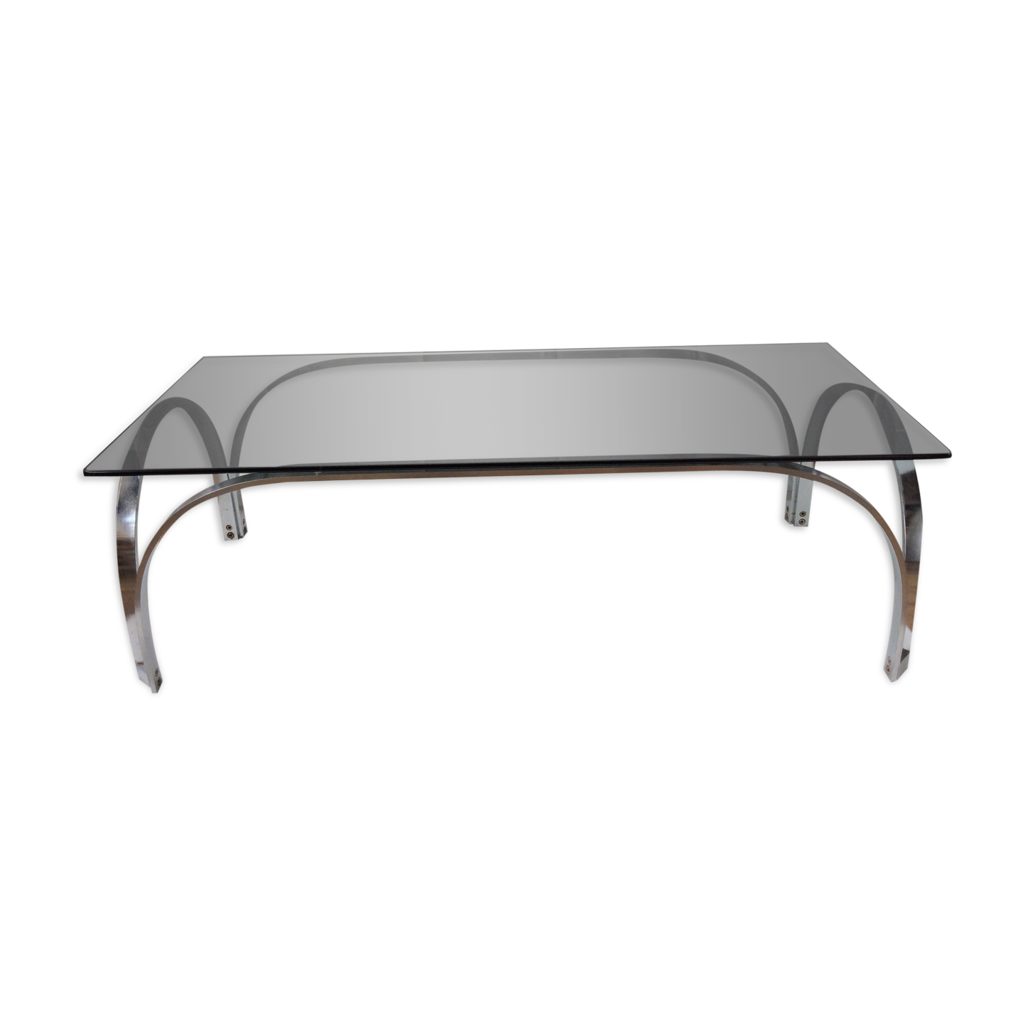 Vintage glass coffee table