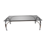Vintage glass coffee table