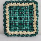 Vallauris woven ceramic trivet / bottle