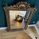 Golden wooden mirror