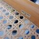 Italiaanse webbing set stoelen met chromen buisframe