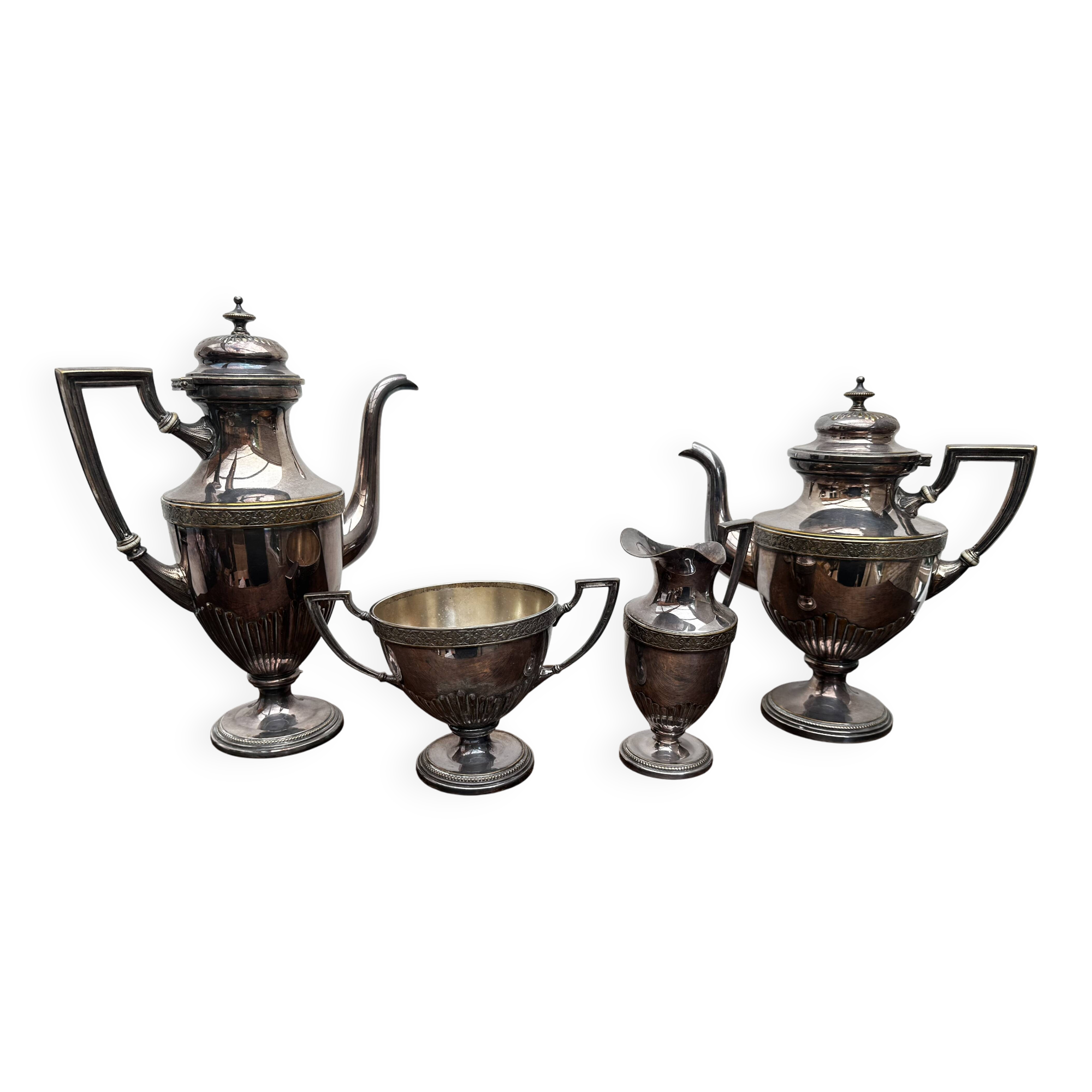 Silver-plated tea and coffee service from the Art Nouveau period