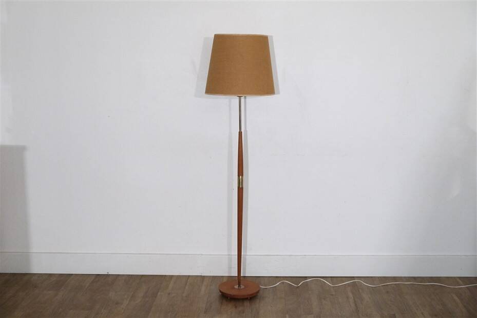 Vintage Scandinavian teak floor lamp, 1960s