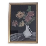 Old Tableau Pastel - Still Life Flowers - J. Gelders