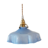 Vintage blue opaline hanging