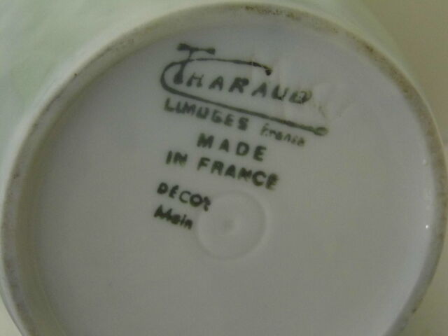 Limoges porcelain vase, signed Camille Tharaud